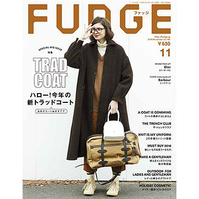 FUDGE(ファッジ)11月号にマッキントッシュ フィロソフィーのフレームが掲載中です。